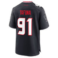 H.Texans #91 Junior Tafuna Navy Thaam Team Game Jersey