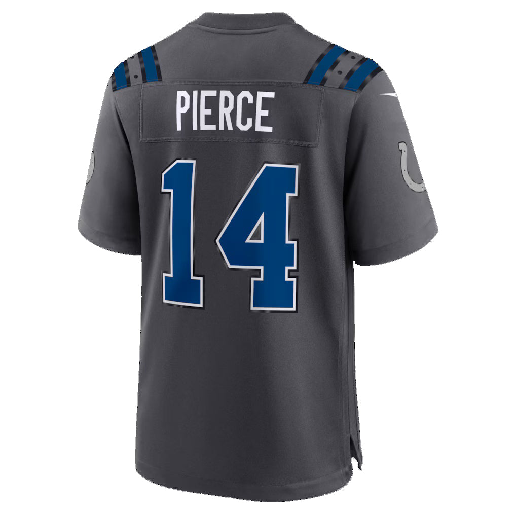 IN.Colts #14 Alec Pierce Anthracite 2026 Rivalries Collection Game Jersey Thaam