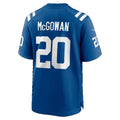 IN.Colts #20 Seth McGowan Royal Team Game Football jersey Thaam