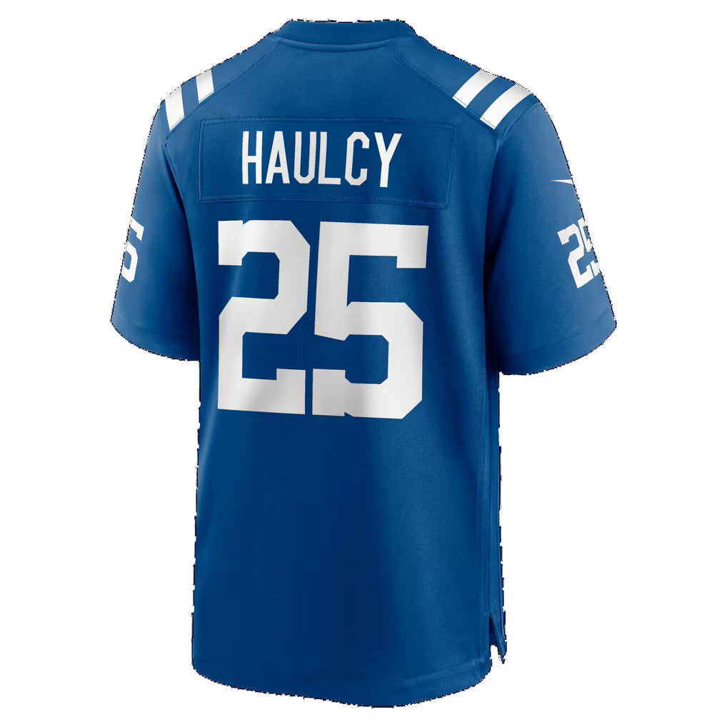 IN.Colts #25 A.J. Haulcy Royal Team Game Football jersey Thaam