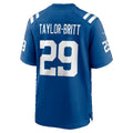 IN.Colts #29 Cam Taylor-Britt Royal Team Game Football jersey Thaam