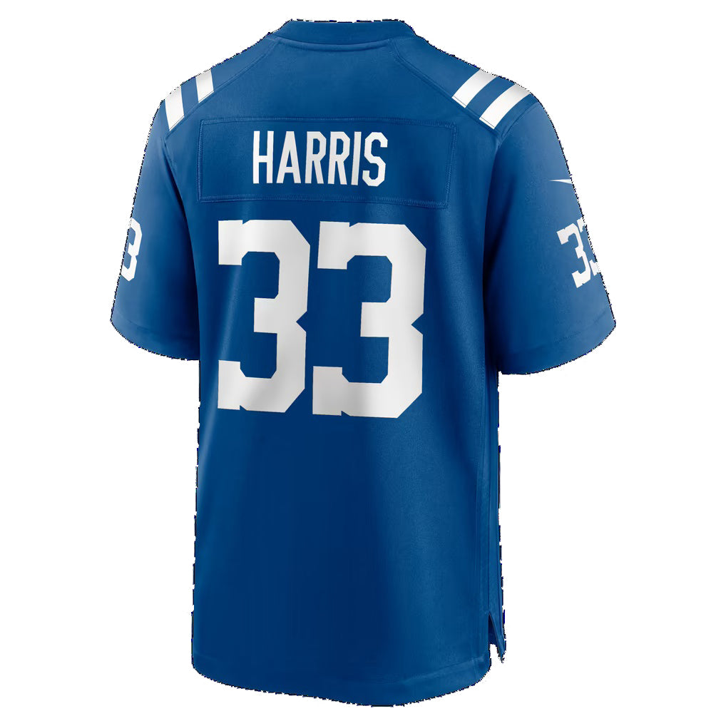 IN.Colts #33 Kenneth Harris Royal Team Game Football jersey Thaam