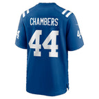 IN.Colts #44 Tahj Chambers Royal Team Game Football jersey Thaam