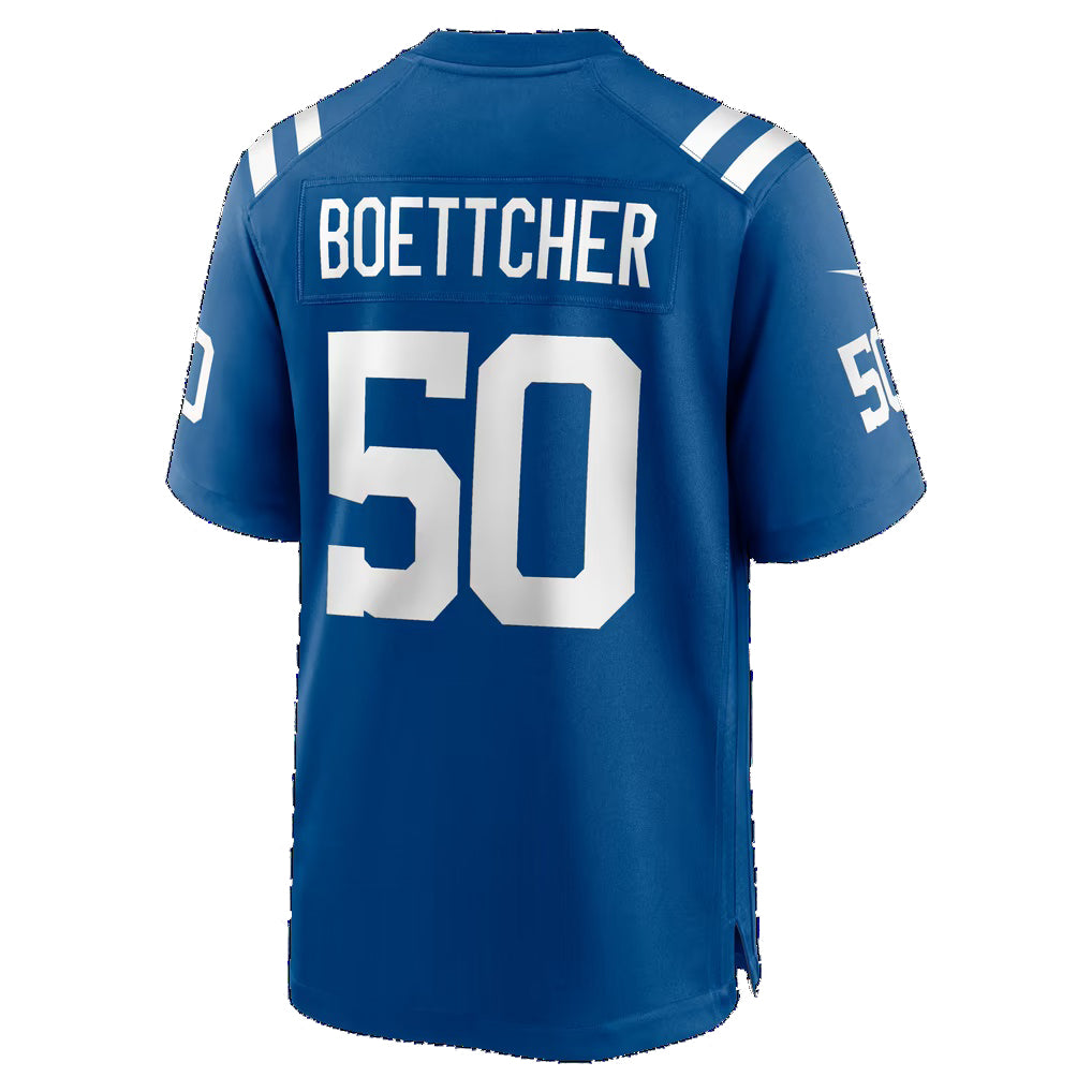 IN.Colts #50 Bryce Boettcher Royal Team Game Football jersey Thaam