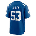 IN.Colts #53 CJ Allen Royal Team Game Football jersey Thaam