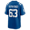 IN.Colts #63 Sedrick Van Pran-Granger Royal Team Game Football jersey Thaam