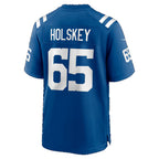 IN.Colts #65 Reid Holskey Royal Team Game Football jersey Thaam