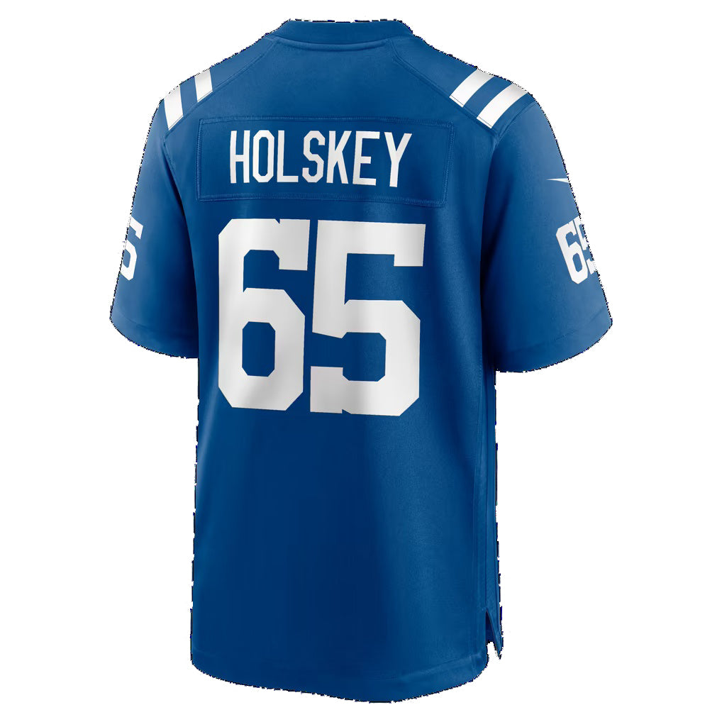 IN.Colts #65 Reid Holskey Royal Team Game Football jersey Thaam