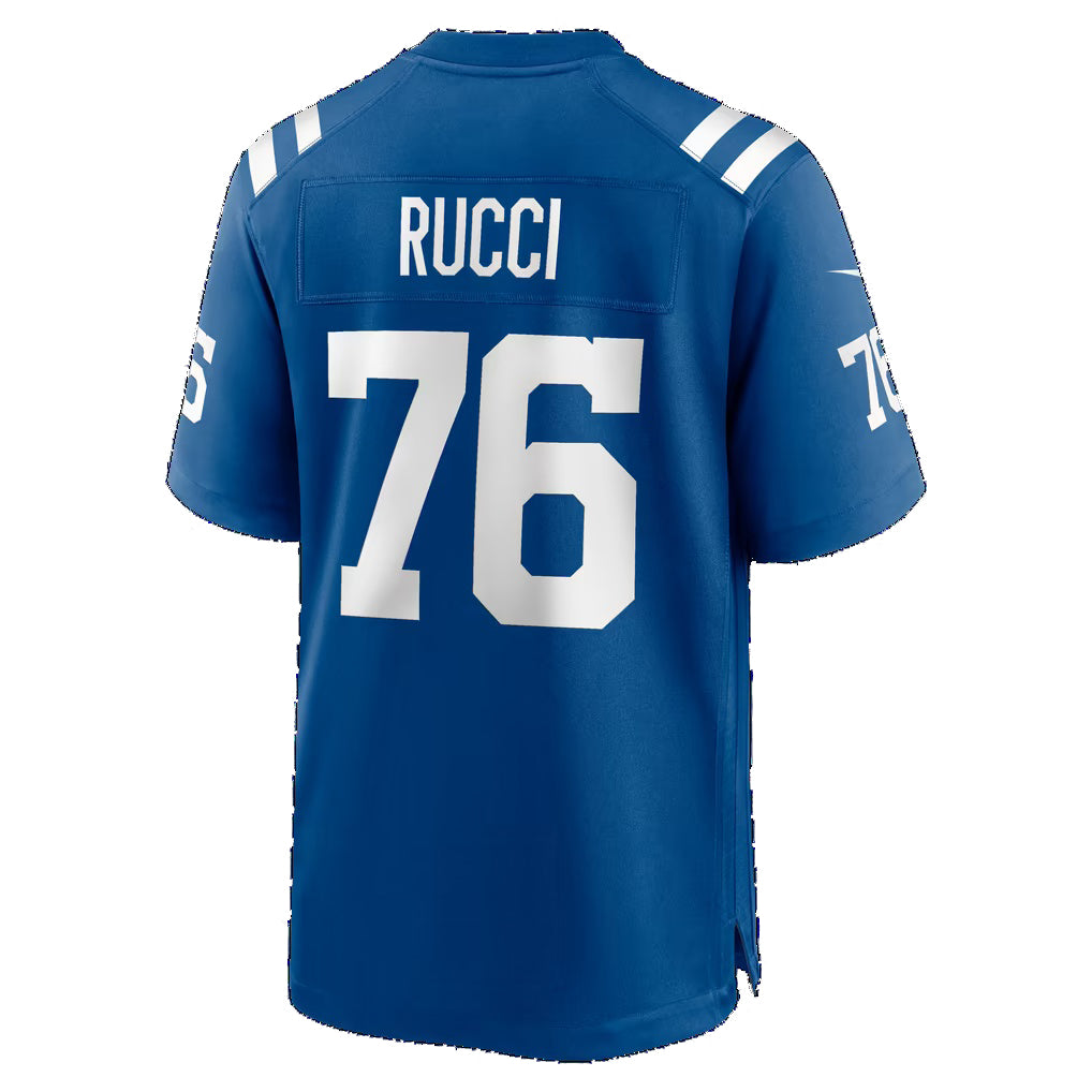 IN.Colts #76 Nolan Rucci Royal Team Game Football jersey Thaam