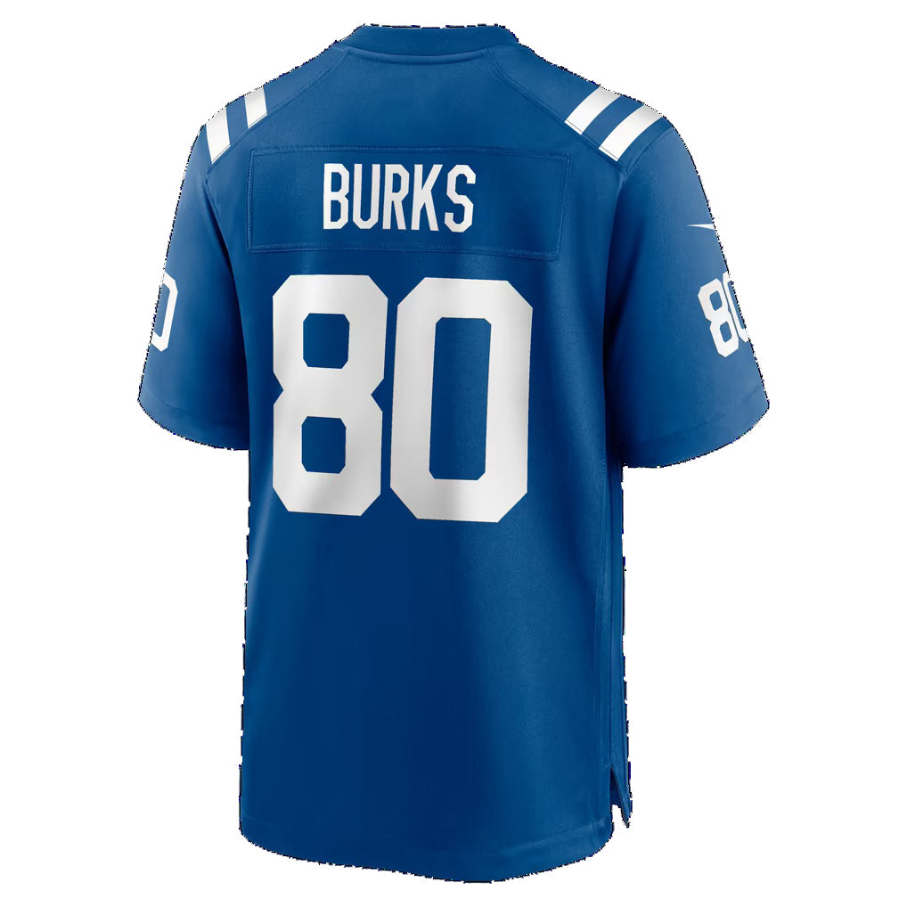 IN.Colts #80 Deion Burks Royal Team Game Football jersey Thaam