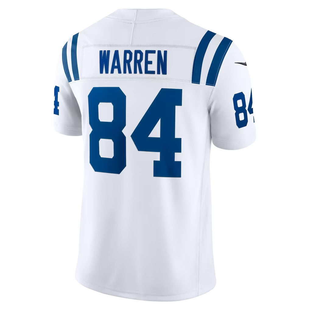 IN.Colts #84 Tyler Warren White Vapor F.U.S.E. Stitched Limited Football jersey Thaam