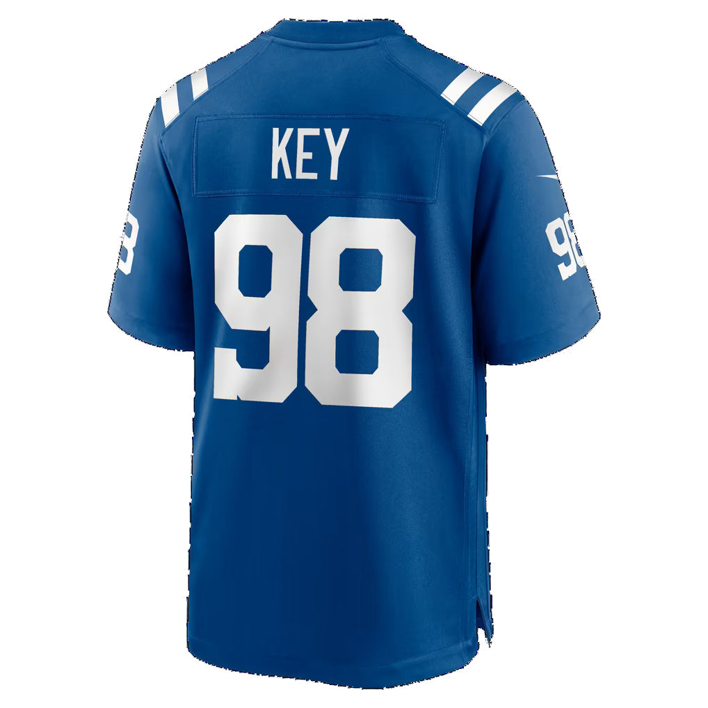 IN.Colts #98 Arden Key Royal Team Game Football jersey Thaam