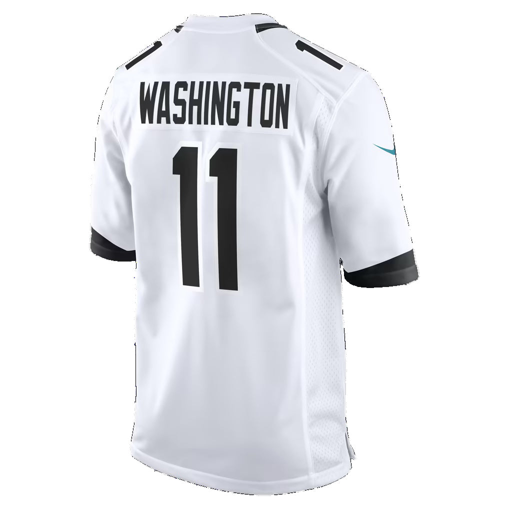 J.Jaguars #11 Parker Washington White Thaam Game Jersey