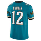 J.Jaguars #12 Travis Hunter Teal Alternate Prowler Throwback Vapor F.U.S.E. Stitched Limited Jersey THAAM