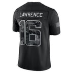 J.Jaguars #16 Trevor Lawrence Black 2026 Salute to Service Stitched Limited Football jersey Thaam