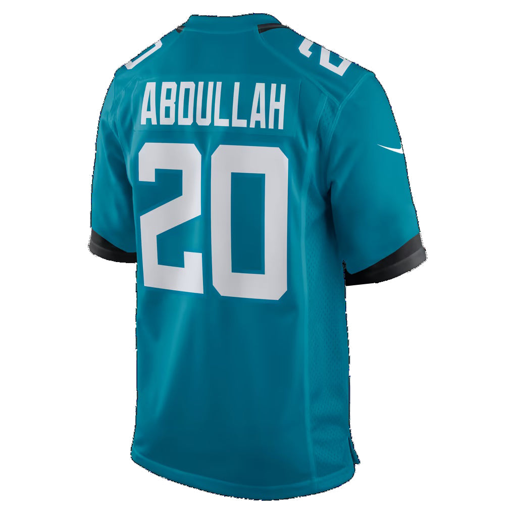 J.Jaguars #20 Ameer Abdullah Teal Team Game Football jersey Thaam