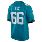 J.Jaguars #66 Eli Cox Teal Team Game Football jersey Thaam