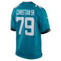 J.Jaguars #79 Geron Christian Sr. Teal Team Game Football jersey Thaam