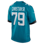 J.Jaguars #79 Geron Christian Sr. Teal Team Game Football jersey Thaam