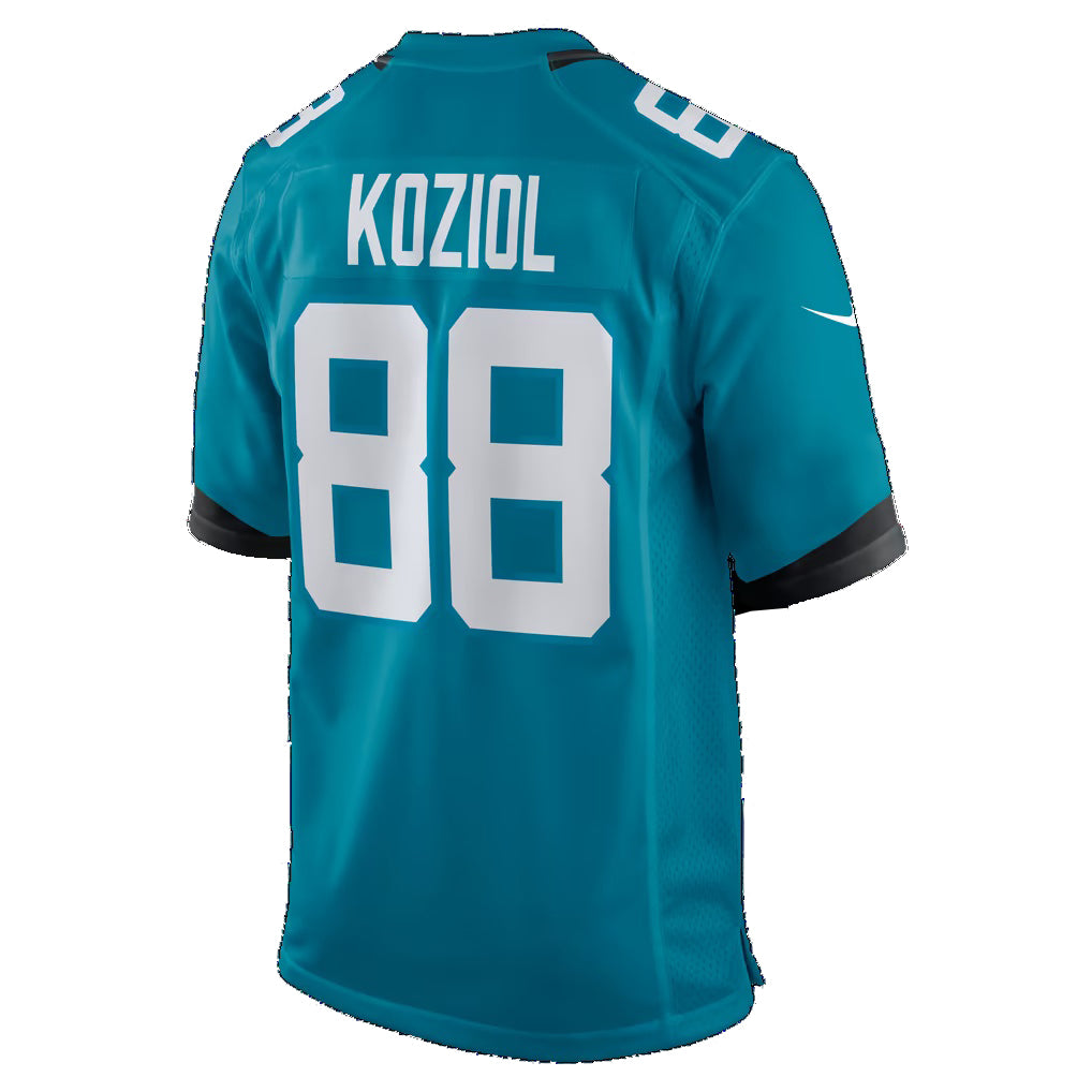 J.Jaguars #88 Tanner Koziol Teal Team Game Football jersey Thaam