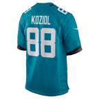 J.Jaguars #88 Tanner Koziol Teal Team Game Football jersey Thaam