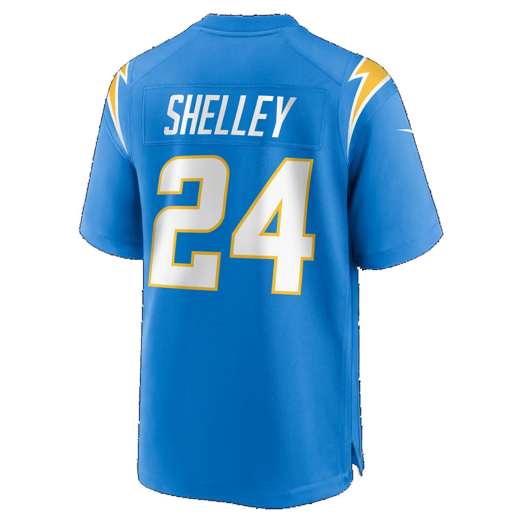 LA.Chargers #24 Rodney Shelley Powder Blue Team Game Football jersey Thaam
