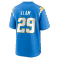 LA.Chargers #29 Kaiir Elam Powder Blue Team Game Football jersey Thaam