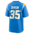 LA.Chargers #35 Amar Johnson Powder Blue Team Game Football jersey Thaam