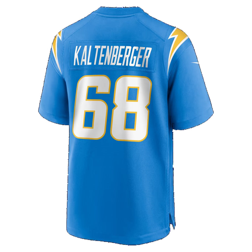 LA.Chargers #68 Josh Kaltenberger Powder Blue Team Game Football jersey Thaam