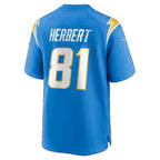 LA.Chargers #81 Patrick Herbert Powder Blue Team Game Football jersey Thaam