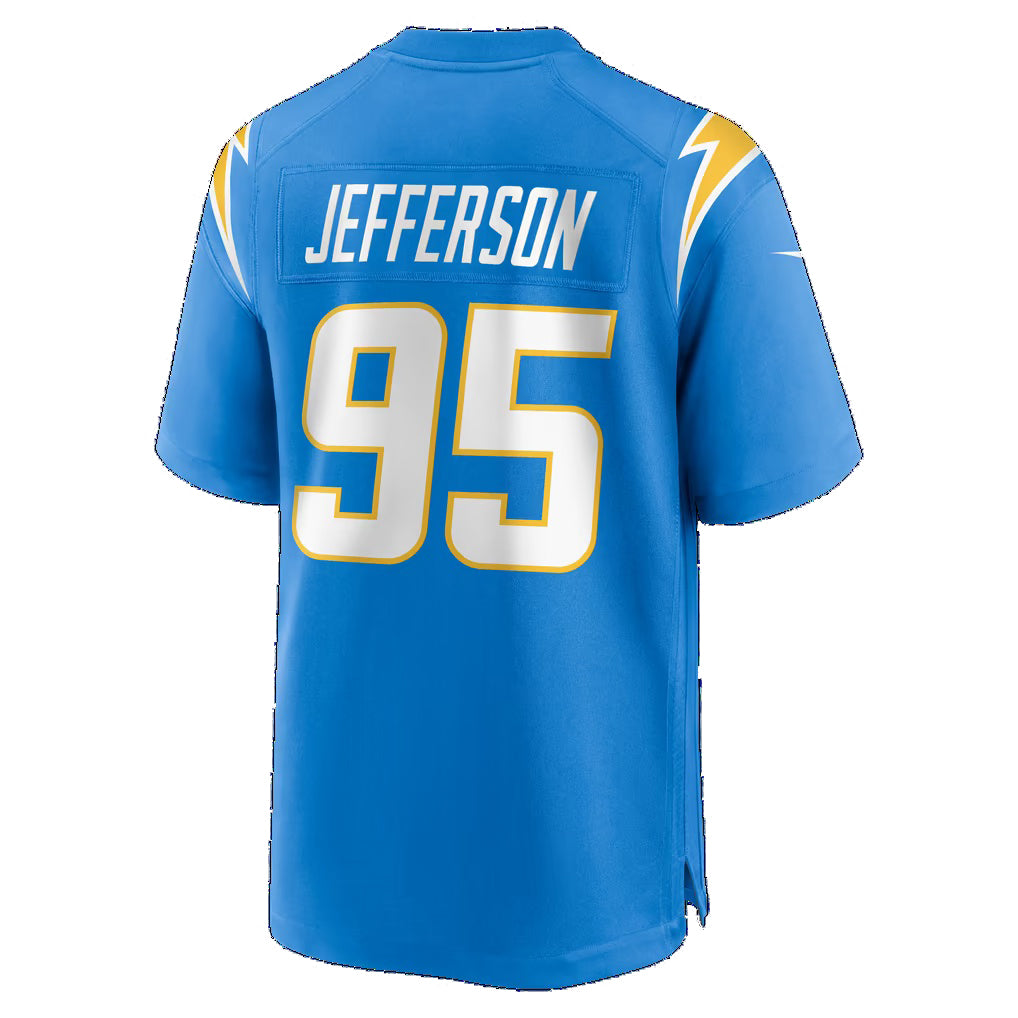 LA.Chargers #95 Jordan Jefferson Powder Blue Team Game Football jersey Thaam