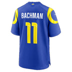 LA.Rams #11 Alex Bachman Royal Team Game Football jersey Thaam