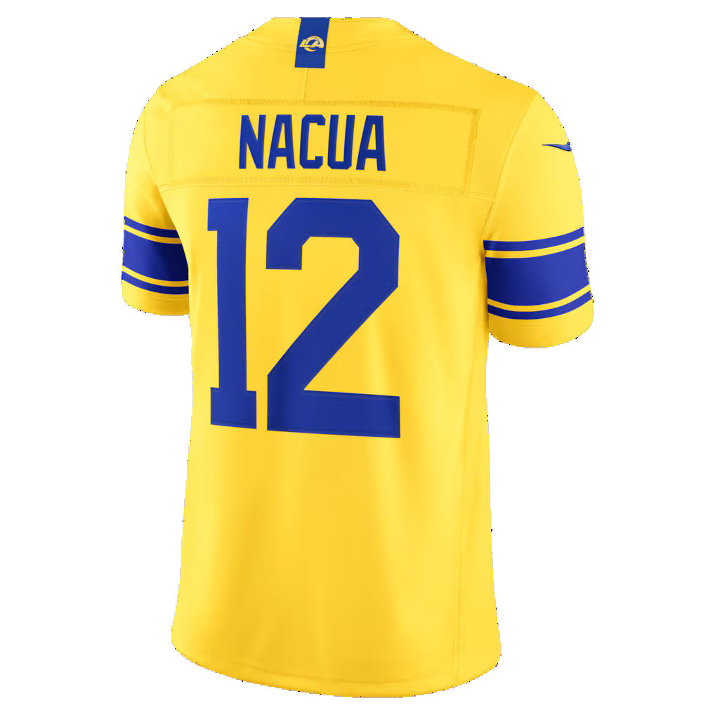 LA.Rams #12 Puka Nacua Classic Sol Vapor F.U.S.E. Stitched Limited Limited Jersey Thaam