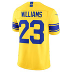 LA.Rams #23 Kyren Williams Classic Sol Vapor F.U.S.E. Stitched Limited Jersey Thaam