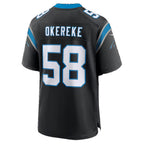 C.Panthers #58 Bobby Okereke Nike Black Team Game Football jersey Thaam