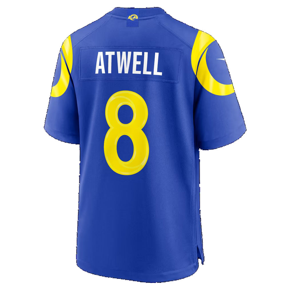 LA.Rams #8 Tutu Atwell Royal Team Game Football jersey Thaam