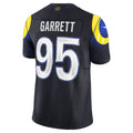 LA.Rams #95 Myles Garrett Dark Blue Rivalries Collection Stitched Limited Jersey Thaam