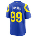 LA.Rams #99 Aaron Donald Royal Game Jersey Thaam