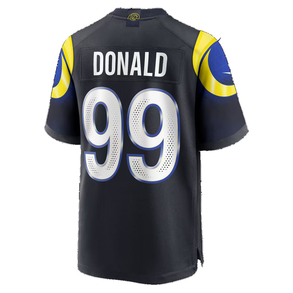 LA.Rams #99 Aaron Donald Dark Blue Thaam Rivalries Collection Game Jersey