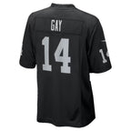 LV.Raiders #14 Matt Gay Black Team Game Football jersey Thaam