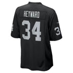 LV.Raiders #34 Connor Heyward Black Team Game Football jersey Thaam