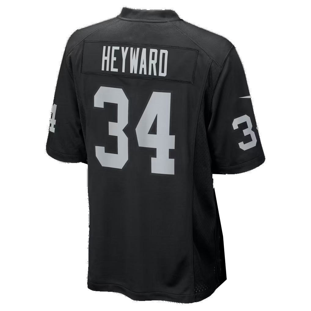 LV.Raiders #34 Connor Heyward Black Team Game Football jersey Thaam