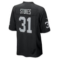 LV.Raiders #31 Treydan Stukes Black Team Game Football jersey Thaam