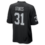 LV.Raiders #31 Treydan Stukes Black Team Game Football jersey Thaam