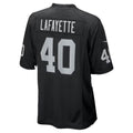 LV.Raiders #40 Devin Lafayette Black Team Game Football jersey Thaam