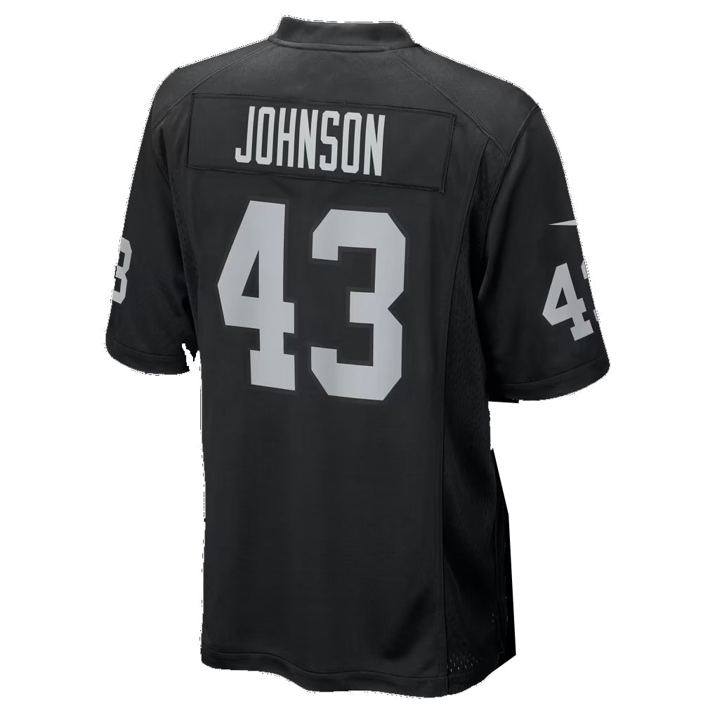 LV.Raiders #43 Dalton Johnson Black Team Game Football jersey Thaam