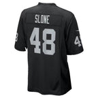 LV.Raiders #48 Cian Slone Black Team Game Football jersey Thaam