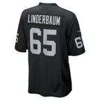 LV.Raiders #65 Tyler Linderbaum Black Team Game Football jersey Thaam
