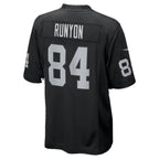 LV.Raiders #84 Carter Runyon Black Team Game Football jersey Thaam