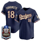 Los Angeles Dodgers #18 Yoshinobu Yamamoto x Dia De Los Muertos Navy 2026 Baseball jersey Thaam
